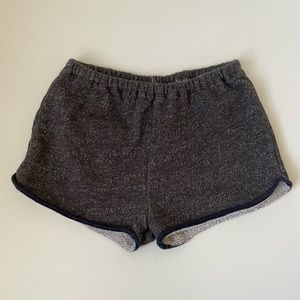 Caramel Baby & Child Gray & White Shorts with Navy Trim